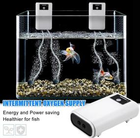 img 2 attached to 🐠 Enhance Your Aquatic Environment: APEXCORE Aquarium Air Pump with Intelligent Control, Noise Reduction & Accessories - Ideal for Max 100 Gallon Tank!