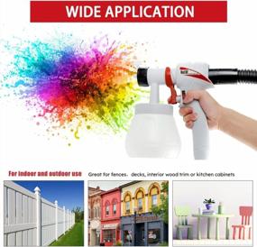 img 1 attached to Revamp Your Home With KeLDE 900W Electric Spray Gun - High Power Paint Sprayer For Cabinets, Furniture, And Outdoors