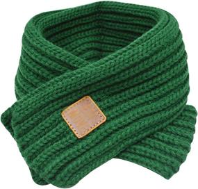 img 2 attached to 🧣 Stylish Girls' Fashion Scarves: Queena Knitted Scarf for Toddler Warmer and Trendy Accessories