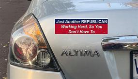 img 3 attached to 🔧 Gear Tatz - Yet Another Hardworking Republican Saving You Effort - Novelty Political Product - 3 x 10 inches - USA-Made Vinyl Decal - Professional Quality