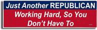 🔧 gear tatz - yet another hardworking republican saving you effort - novelty political product - 3 x 10 inches - usa-made vinyl decal - professional quality логотип