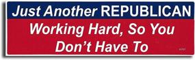 img 4 attached to 🔧 Gear Tatz - Yet Another Hardworking Republican Saving You Effort - Novelty Political Product - 3 x 10 inches - USA-Made Vinyl Decal - Professional Quality