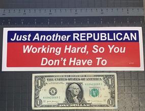 img 2 attached to 🔧 Gear Tatz - Yet Another Hardworking Republican Saving You Effort - Novelty Political Product - 3 x 10 inches - USA-Made Vinyl Decal - Professional Quality