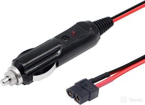 img 2 attached to SinLoon 6.5ft XT60 Female to Cigarette Lighter Male Cable for Car Inverter Tire Inflator Air Pump