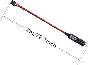 img 1 attached to SinLoon 6.5ft XT60 Female to Cigarette Lighter Male Cable for Car Inverter Tire Inflator Air Pump