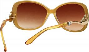 img 2 attached to Stylish Vintage Women'S Sunglasses With 100% UV Protection And Classic Designer Retro Look