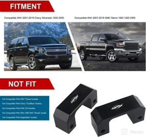 img 2 attached to ADPOW 2.5 Inch Front Leveling Kits for Chevy Silverado 1500/Sierra 1500: Lift Your Ride with Front Lift Strut Spacers (2WD 2007-2019)