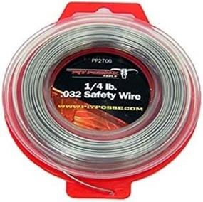 img 3 attached to Premium Pit Posse PP2766 Stainless Steel Twist Safety Lock Grip Wire .032 100 FT - Ideal for Motorcycle/Dirt Bike Grips - Automotive Wire