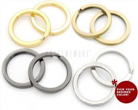 img 1 attached to 10Pcs VTKR (1" (25Mm) KR34, Gold) Craftmemore Key Rings Quality Metal Flat Split Rings For Car Keys Attachment DIY Leathercraft.