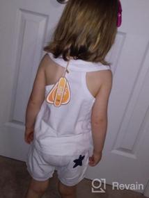 img 8 attached to Cute Summer Outfit for Little Boys: Mud Kingdom Star Tank Top and Shorts Set in White 3T