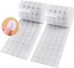 white self-adhesive hook and loop tape dots - 1600 pieces (800 sets of 15mm sticky back coins) for office, classroom, and diy crafts by hompie logo