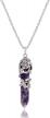 healing quartz crystal stone pendant necklace - chakra jewelry for women & men logo