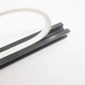 img 1 attached to Iverntech 20 Series 6Mm Slot Aluminum Profile Dust Protection Strip - 5M Soft Cover Seal In Grey