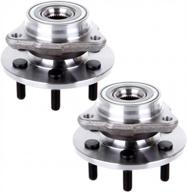 eccpp front wheel hub and bearing assembly 515007 fit dodge dakota durango 1997-2004 4wd 6 lugs no abs 2 pcs. logo