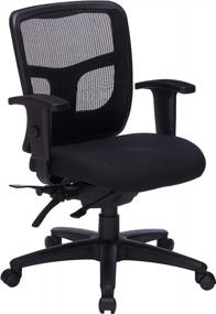 img 4 attached to 🪑 Lorell Managerial Swivel Mesh Mid-Back Chair: Enhanced Comfort for Office Spaces