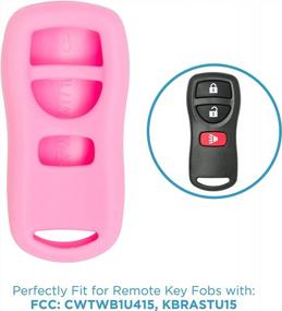 img 1 attached to Pink Replacement Silicone Cover Protective Case For FCC CWTWB1U415 KBRASTU15 Remote Key Fobs - Keyless2Go