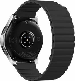 img 4 attached to 22Mm Silicone Replacement Strap Compatible With Samsung Galaxy Watch 3 45Mm/Galaxy Watch 46Mm/Gear S3 Classic/ Gear S3 Frontier - SKYLET Bands Men Women Strong Magnetic Closure Loops Sport