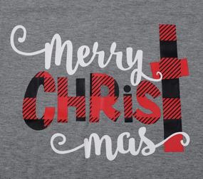 img 1 attached to Get Festive With Women'S Plaid Splicing Christmas T-Shirt - Long Sleeve Raglan With Funny Letter Print And V-Neck Baseball Top Design
