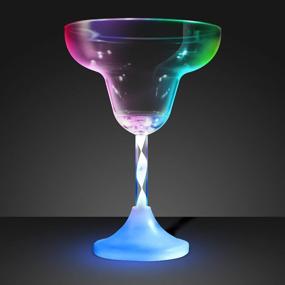 img 3 attached to Light Up Margarita Glasses With Color Changing LED Lights (Set Of 4)