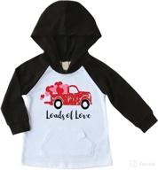 🚚 bump beyond designs toddler kids loads of love vintage truck unisex valentine's day shirt - a heartfelt fashion pick for little ones! logo