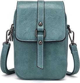 img 4 attached to Women's Leather Crossbody Shoulder Messenger Handbag - Handbags & Wallets Collection at Crossbody Bags