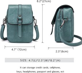 img 3 attached to Women's Leather Crossbody Shoulder Messenger Handbag - Handbags & Wallets Collection at Crossbody Bags