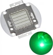 50 вт зеленый 520-525nm smd cob светодиодный чип высокой мощности diy компоненты излучателя освещения диодная лампа бусины для 30-34 в постоянного тока логотип