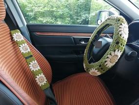 img 4 attached to YDM Handmade Crochet Steering Sunflower
