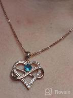 img 1 attached to Infinity Love Birthstone Necklace: The Perfect Birthday Gift For Women, Sister And Girls review by Bryan King