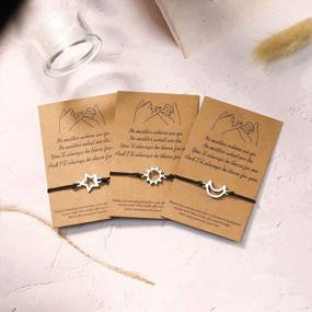 img 3 attached to Tarsus 3 Pinky Promise Matching Bracelet Friendship Jewelry Gift для лучших друзей, сестер, подростков