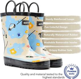 img 3 attached to Sturdy and Stylish: Mucky Wear Children's Construction Toddler Boys' Shoes & Boots