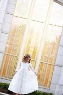 img 1 attached to Fancy Long Sleeve Girls' First Communion Dresses: Sizes 1-12 Years by Sittingley review by Adrienne Holmes