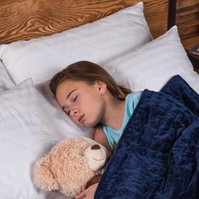 img 2 attached to 🛏️ Kids' bedding just got better with Class Cotton Weighted Blanket: Organic Comfort for a Good Night's Sleep