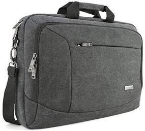 img 1 attached to Stylish And Functional Evecase 15.6 Inch Laptop Messenger Case In Dark Grey - Perfect For Laptops And Ultrabooks With Handles And Shoulder Strap