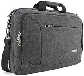 img 2 attached to Stylish And Functional Evecase 15.6 Inch Laptop Messenger Case In Dark Grey - Perfect For Laptops And Ultrabooks With Handles And Shoulder Strap