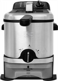 img 4 attached to 🍳 Stainless Steel Kalorik 3.2 Quart Deep Fryer with Advanced Oil Filtration