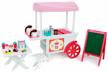 playtime by eimmie 18 inch doll furniture - cafe food cart and dolls accessories - wooden playsets - fits american, generation, my life & similar 14”-18” girl dolls stuff - girls toys logo