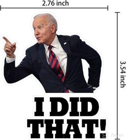 img 3 attached to 🧐 100pcs I Did That Biden Bumper Sticker Decal Collection: Pointed Left, Funny Joe Biden Gas Station Humor Stickers, That's All Me!