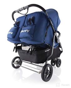 img 2 attached to 🛴 Joovy Scooter X2 Twin Double Stroller, Side-by-Side Stroller with Large Storage Basket, Blueberry