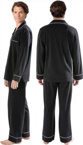 img 3 attached to Men'S 100% Cotton PajamaGram PJs Sets: Classic Style For Comfort And Relaxation.