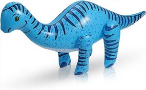 img 4 attached to Inflatable Dinosaur Party Decorations - Blow Up Balloon Brachiosaurus For Dino-Themed Baby Showers, Pool Parties, And Kids' Gifts - GUGELIVES Supplies (31 Inches Long)