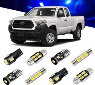 🔦 super bright led interior light kit for toyota tacoma 2016-2021 + license plate lights and install tool by brishine logo