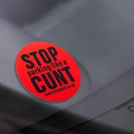 🚫 dm novelties bumper sticker pack - stop parking like a cunt, bad parking violation stickers (48 stickers) логотип