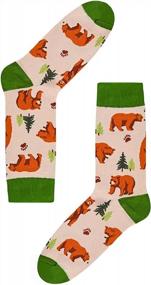 img 1 attached to Novelty Animal Socks For Men And Women - Crazy Gifts For Cat, Donkey, Flamingo, Cow & Sloth Lovers