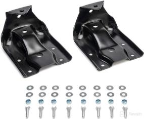 img 4 attached to 🔧 Rear Leaf Spring Hanger Shackle Bracket Kit for Chevy Silverado 1999-2007/GMC Sierra 2007-2013 - Upgraded Replacement (Part #: 12474021)