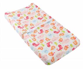 img 2 attached to Knlpruhk 2 Pack Ultra-Soft Jersey Cotton Changing Pad Covers Featuring Adorable Mermaid, Whale, Sea Lion, And Elephant - Perfect For Baby Girls!
