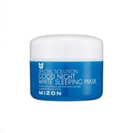 mizon good night sleeping mask, bright skin, night mask, clear skin, moisturizing mask (80ml 2.7 fl oz) logo