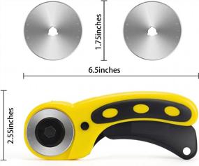 img 3 attached to Ergonomic 45Mm Rotary Cutter Set With Safety Lock And Replacement Blades For Sewing, Quilting, Scrapbooking, And Arts & Crafts - Worklion