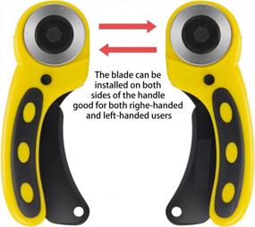 img 2 attached to Ergonomic 45Mm Rotary Cutter Set With Safety Lock And Replacement Blades For Sewing, Quilting, Scrapbooking, And Arts & Crafts - Worklion