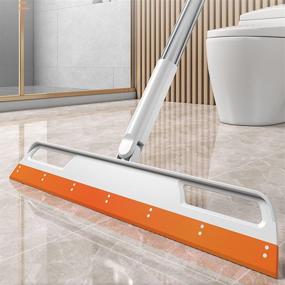img 4 attached to 🧹 Efficient Multifunction Floor Squeegee: Silicone Wiper, Magic Broom, Non-Stick Hair Sweeper for Bathroom, Glass, Window, Kitchen, Tile Floor Cleaning